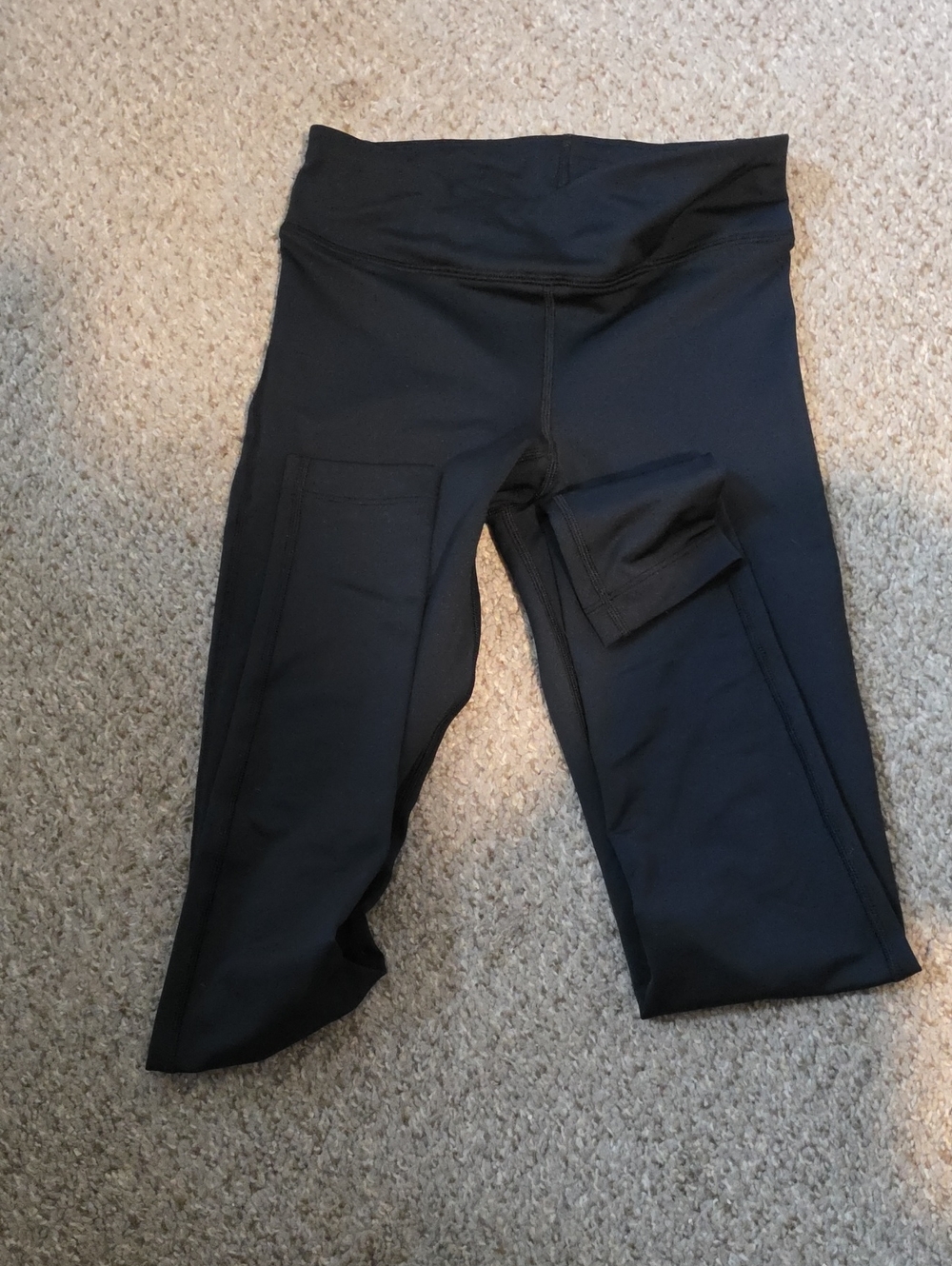 Under Armour Black Girls' Performance Leggings with Side Pocket